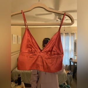 Zara pink mini top